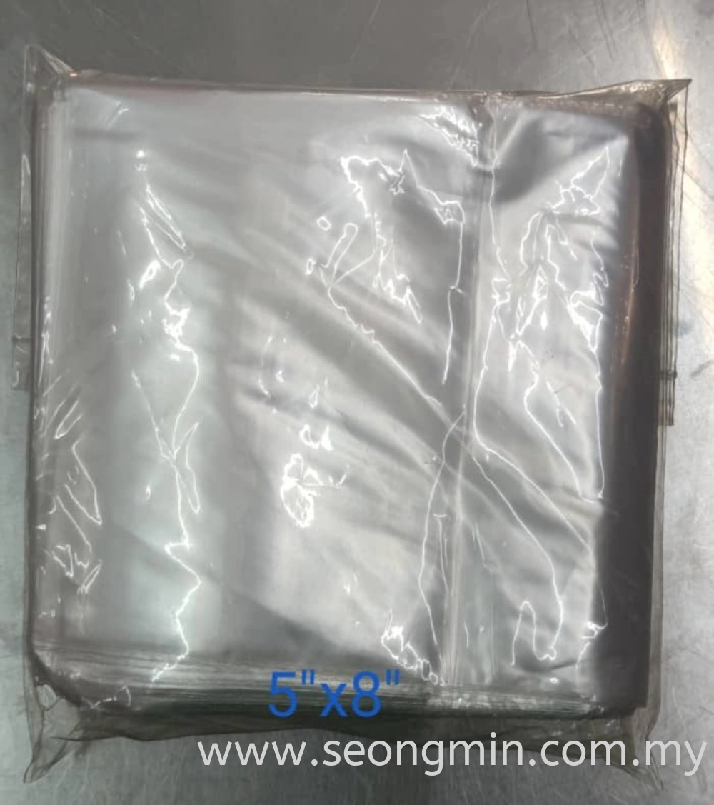 5''x8'' LDPE Zip Lock Bag (100pcs/pkt)