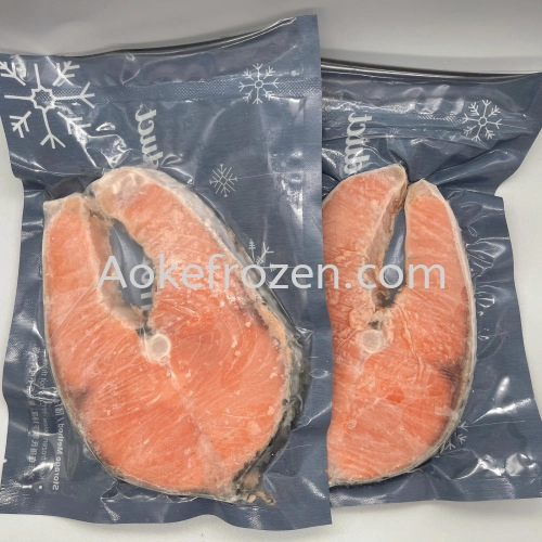 FROZEN NORWAY SALMON STEAK HEADLESS