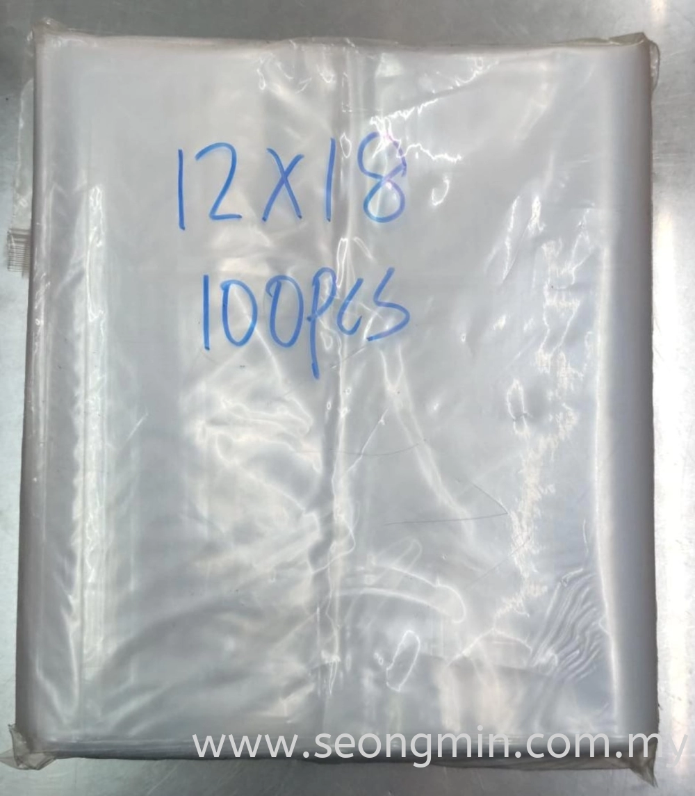 12''x18'' LDPE Zip Lock Bag (100pcs/pkt)