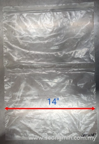 14''x20'' LDPE Zip Lock Bag (100pcs/pkt)