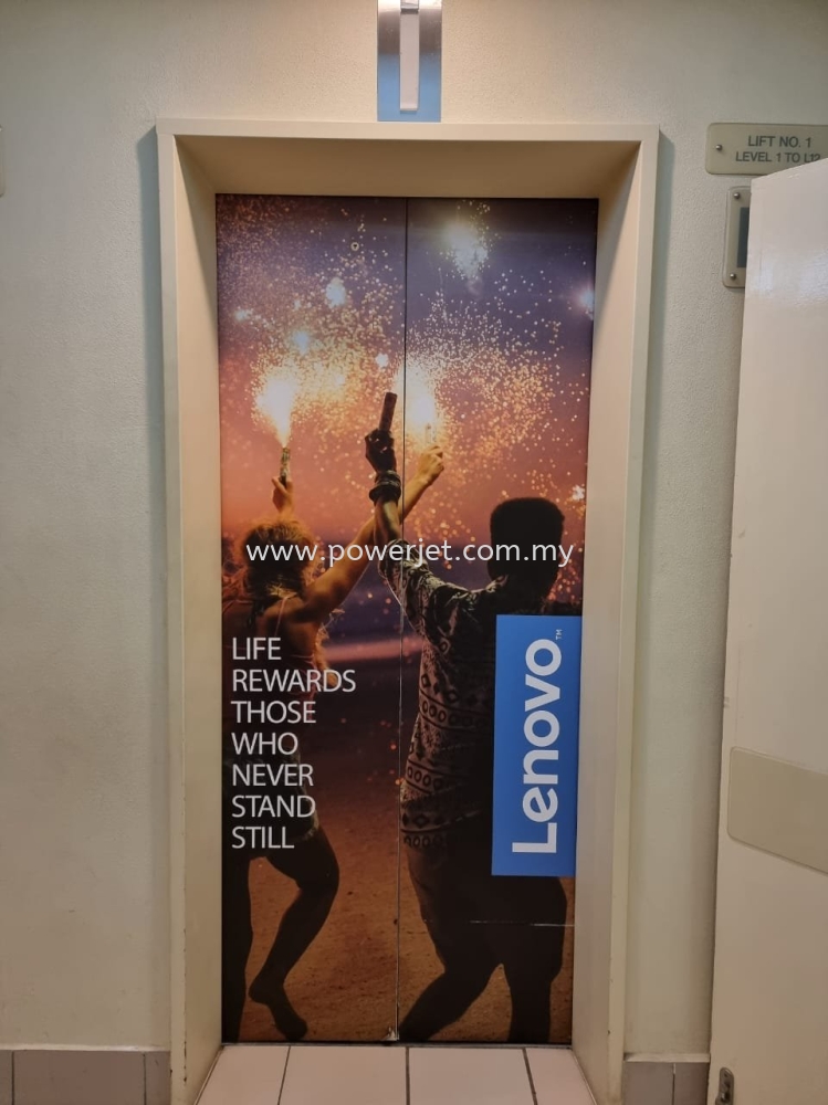 Lift Sticker - Advertising Sticker SIGNAGE Restaurant Or Retail Store ...