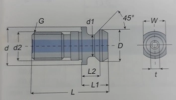 PULL STUD - ISO7388