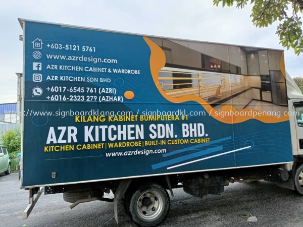 Azr Kitchen Lorry Truck Sticker Signage Signboard  Stiker Trak Lori Selangor, Malaysia, Kuala Lumpur (KL) Pembuat, Pebekal, Pemasangan | Great Sign Advertising (M) Sdn Bhd