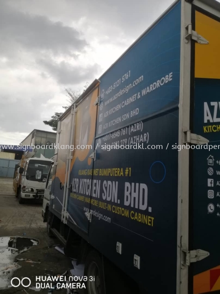 Azr Kitchen Lorry Truck Sticker Signage Signboard  Stiker Trak Lori Selangor, Malaysia, Kuala Lumpur (KL) Pembuat, Pebekal, Pemasangan | Great Sign Advertising (M) Sdn Bhd