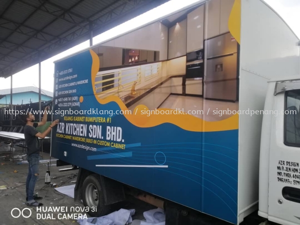 Azr Kitchen Lorry Truck Sticker Signage Signboard  Stiker Trak Lori Kuala Lumpur (KL), Malaysia Pembinaan, Pasang, Pembekal | Great Sign Advertising (M) Sdn Bhd