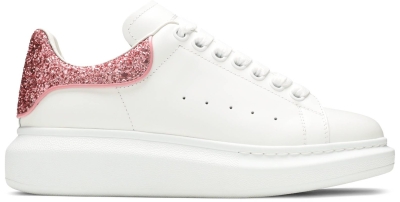 Alexander McQueen Wmns Oversized Sneaker 'White Pink Glitter'