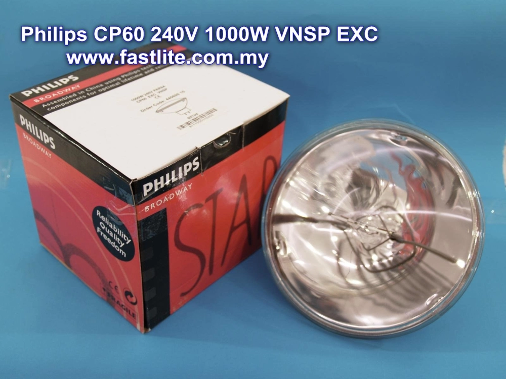 Philips PAR64 CP60 240V 1000W VNSP EXC studio/stage lamp