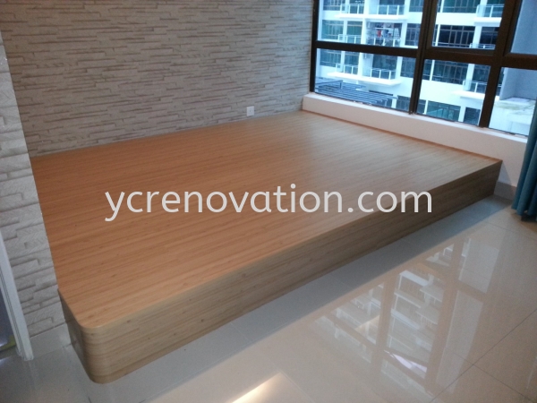 Platform Vinyl Floor TATAMI PLATFORM DESIGN CUSTOMIZE FURNITURE Johor Bahru (JB), Kota Tinggi, Malaysia Services | Yi Cheng Furniture Interior Design