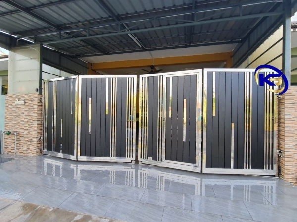 Folding Gate Taman Sri Anggun, Gual Nering Rantau Panjang. Pasir Mas Kelantan Main Gate  Johor Bahru (JB), Malaysia, Selangor, Kuala Lumpur (KL) Supplier, Suppliers, Supply, Supplies | Knight Services Enterprise Sdn Bhd