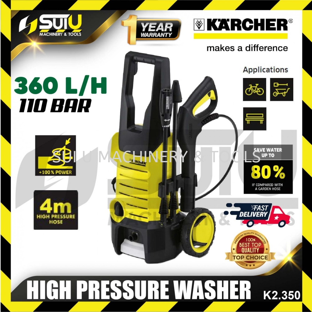 KARCHER K2.350 110BAR High Pressure Washer High Pressure Washer Cleaning  Equipment Kuala Lumpur (KL), Malaysia, Selangor, Setapak Supplier,  Suppliers, Supply, Supplies | Sui U Machinery & Tools (M) Sdn Bhd
