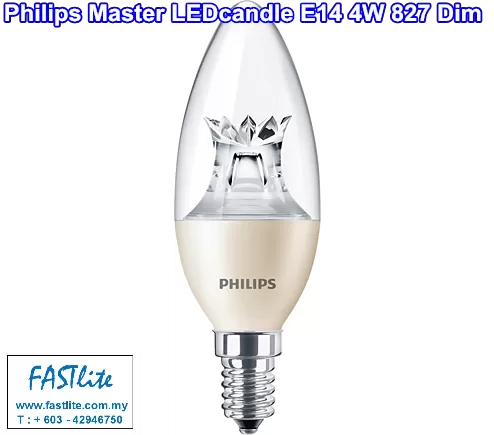 Philips Master LEDcandle E14 4-25W 2700K Dimming Clear B38