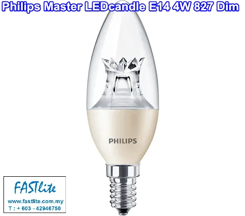 Philips Master LEDcandle E14 4-25W 2700K Dimming Clear B38