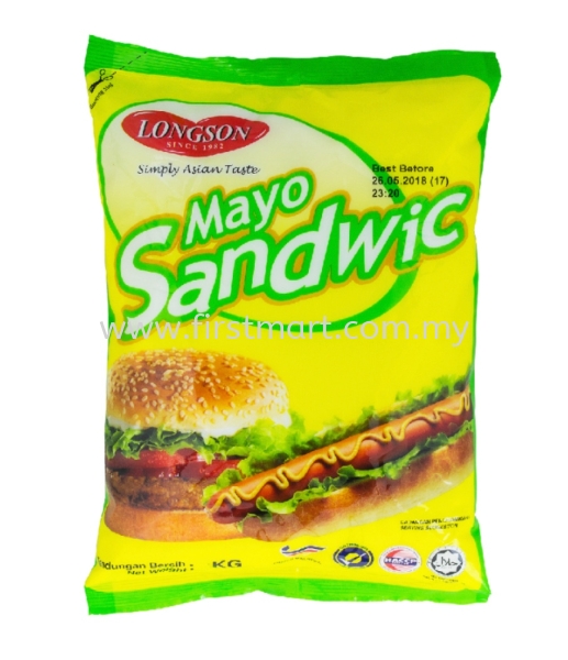 Longson Mayo Sandwich (3Kg) Mayo Sauce/Mayo Bakery Ingredients & Acessories Malaysia, Selangor, Kuala Lumpur (KL), Sungai Besar, Kuala Selangor, Sekinchan Wholesaler, Supplier, Supply, Supplies | First Mart Vital Sdn Bhd