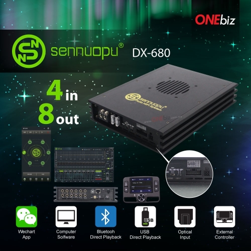 Sennuopu 4in 8out DSP DX-680