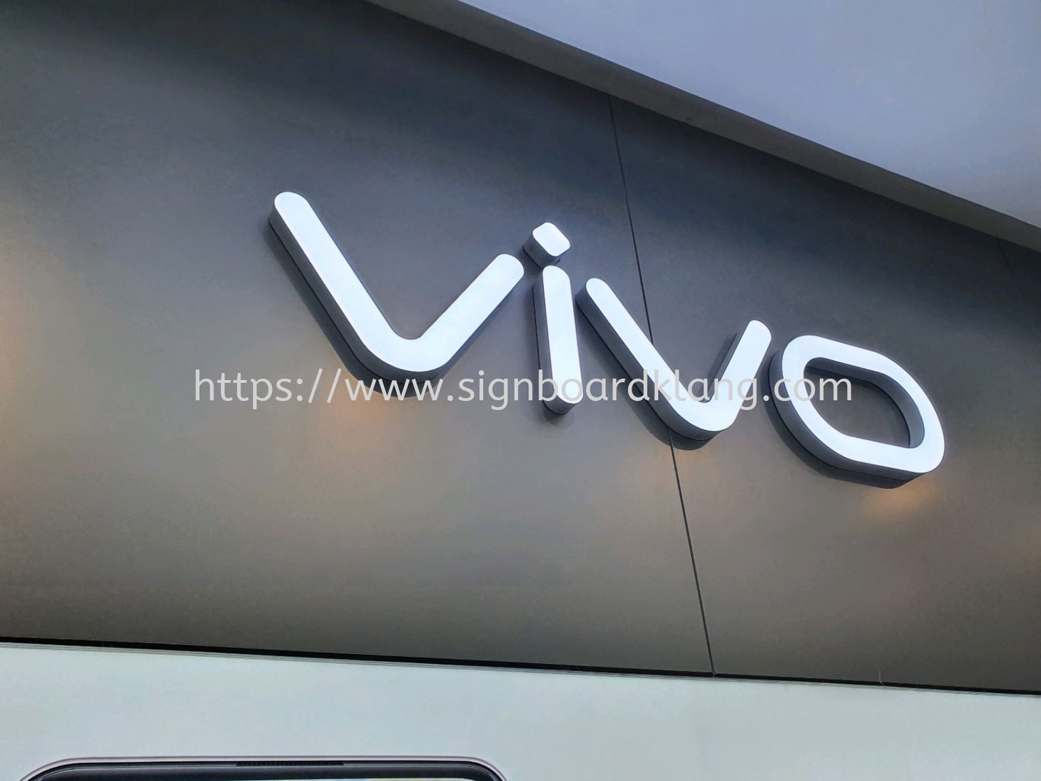 INDOOR MALL 3D LED FRONTLIT INDOOR SIGNAGE AT CHERAS, SELANGOR - VIVO MALAYSIA