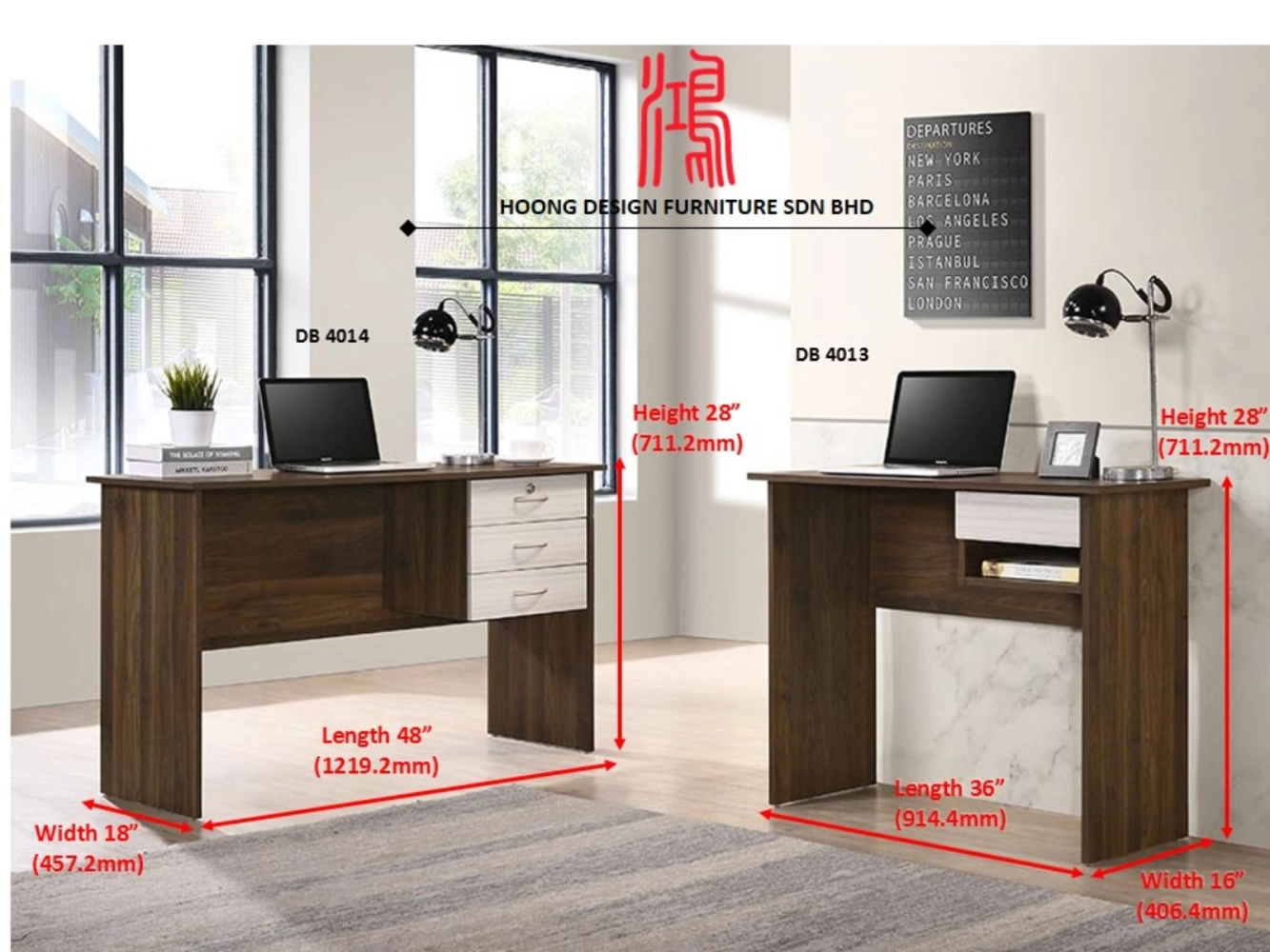 HF 4014 Office Desk Study Desk Computer Desk 