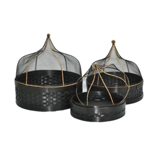 Food Cover Round Lancip Set_Black