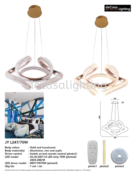  Designer Pendant Light PENDANT LIGHT Selangor, Kuala Lumpur (KL), Puchong, Malaysia Supplier, Suppliers, Supply, Supplies | Decasa Lighting Sdn Bhd