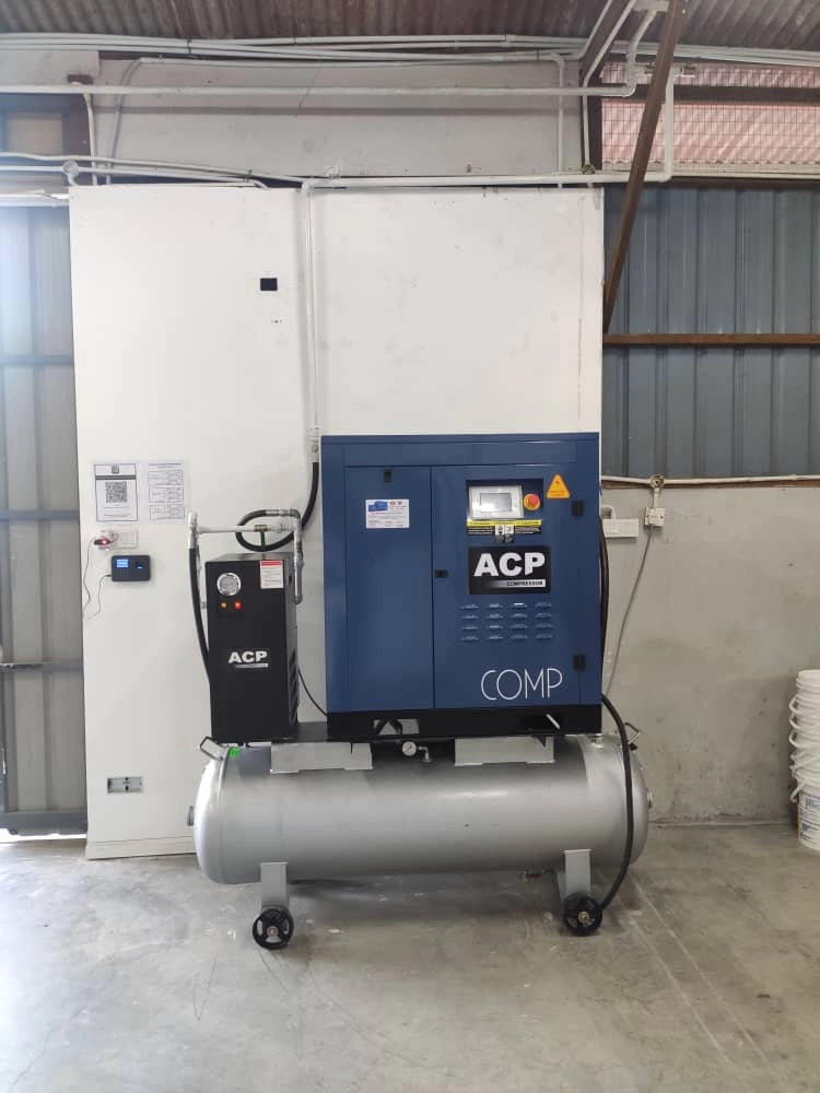 20HP ACP PERMANENT MAGNET INVERTER DIRECT DRIVE ROTARY SCREW AIR COMPRESSOR (5 In 1)