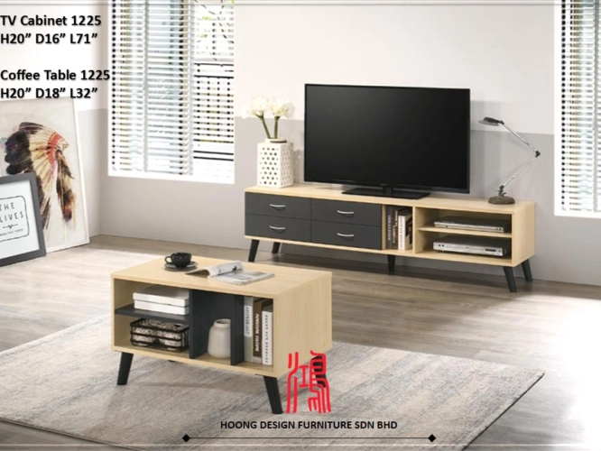 HF 1225 TV Cabinet + Coffee Table (Set)