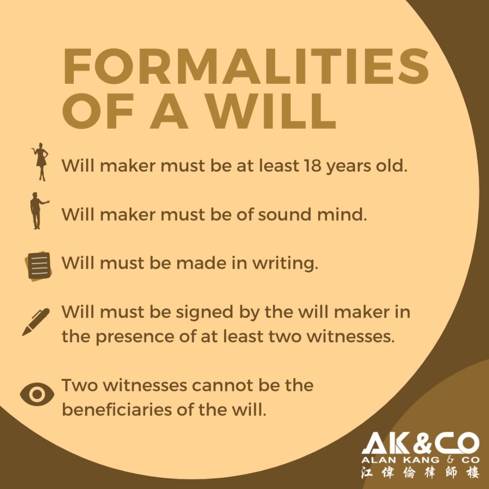 Formalities Of A Will