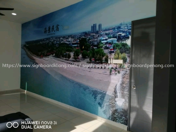 villa chee resort wallpaper sticket signage signboard at sekinchan Percetakan Kertas Dinding Klang, Malaysia Supplier, Supply, Manufacturer | Great Sign Advertising (M) Sdn Bhd