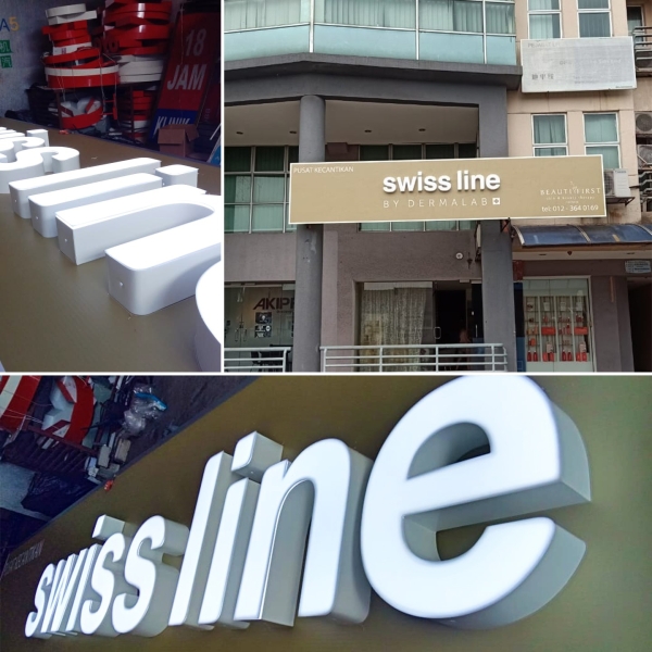 Swiss line @ Subang Parade 3D LED Signboard Seremban, Nilai, Malaysia, Negeri Sembilan Manufacturer, Supplier, Supply, Supplies | A Class Neon Sign Sdn Bhd