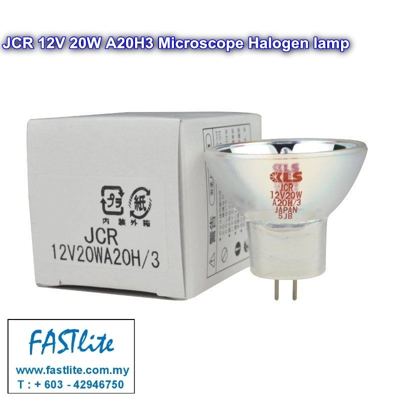 JCR 12V 20W A20H3 Microscope Halogen bulb (made in Japan)