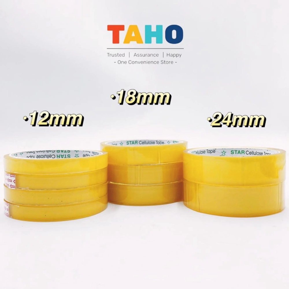 Cellulose Tape 12mm /18mm / 24mm 