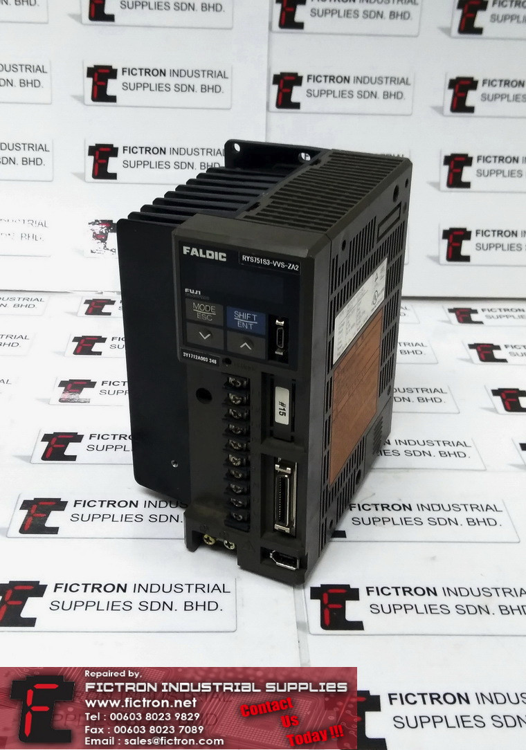 RYS751S3-VVS-ZA2 RYS751S3VVSZA2 FUJI ELECTRIC Servo Drive Supply Repair Malaysia Singapore Indonesia USA Thailand