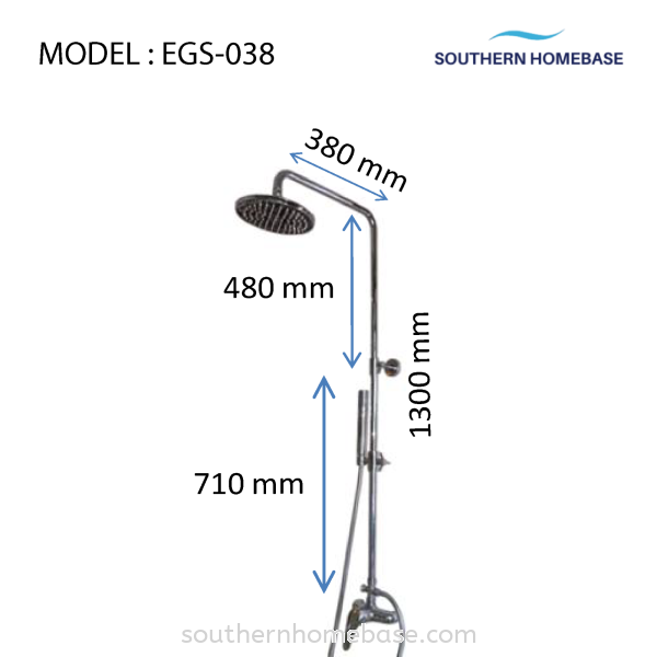 BATHROOM 2 WAY EXPOSED SHOWER SYSTEM ELITE EGS-038 Shower Bathroom Johor Bahru (JB) Supplier, Supply | Southern Homebase Sdn Bhd