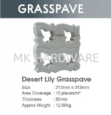 CONCRETE DESERT LILY GRASSPAVE