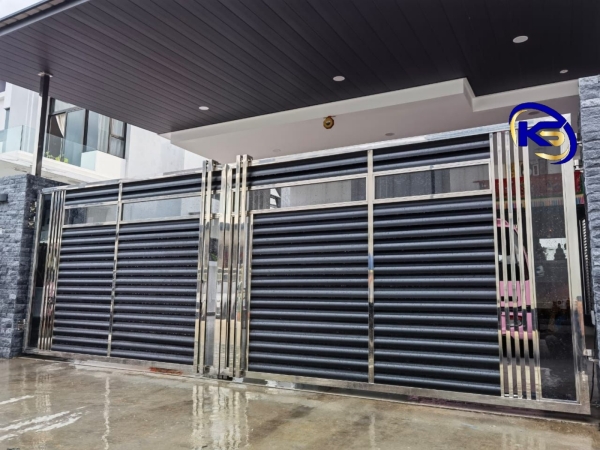 Swing Gate, Side Gate, Dustbin Door & Meter Box Jalan Indah 11/10, Taman Bukit Indah. Johor Bahru Johor Main Gate  Johor Bahru (JB), Malaysia, Selangor, Kuala Lumpur (KL) Supplier, Suppliers, Supply, Supplies | Knight Services Enterprise Sdn Bhd