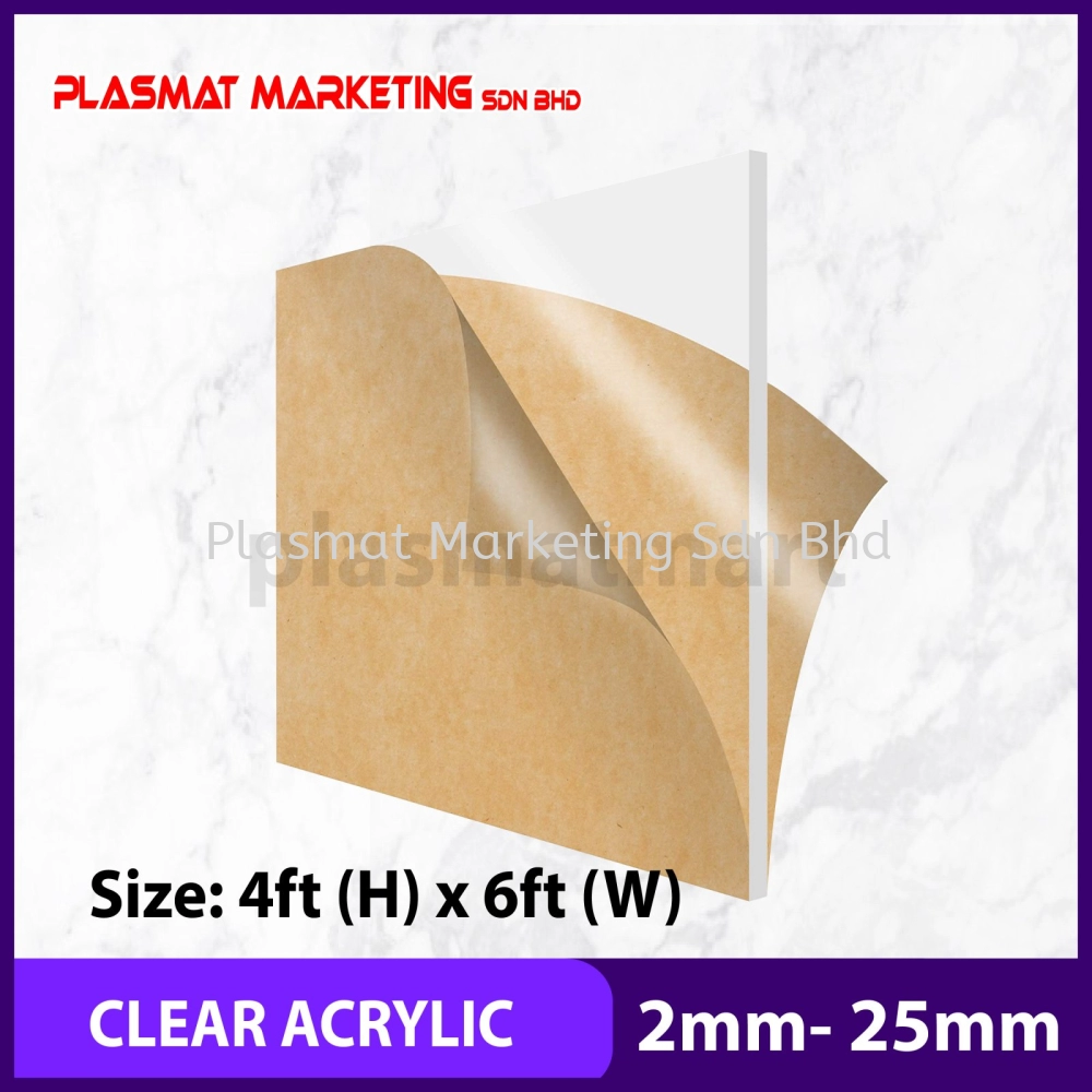 CLEAR ACRYLIC SHEET Advertising Materials Acrylic Sheet Selangor, Malaysia,  Kuala Lumpur (KL), Kapar Supplier, Services, Supply, Supplies | Plasmat  Marketing Sdn Bhd