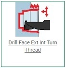 Drill Face Ext Int Turn Thread