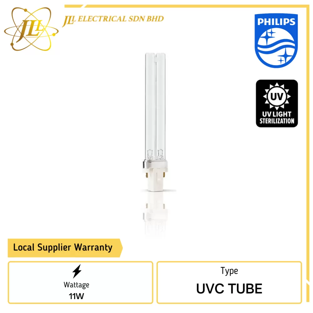 PHILIPS TUV PLS 11W/2PIN G23 UVC DISINFECTION GERMICIDAL LAMP