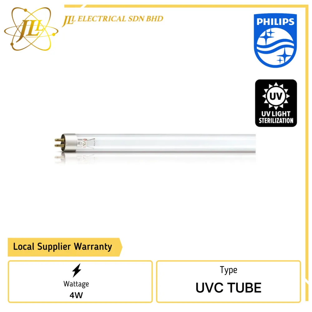 PHILIPS TUV T5 TL MINI 4W (150MM, 0.5 FEET) UVC GERMICIDAL LAMP FOR STERILISING & DRYING