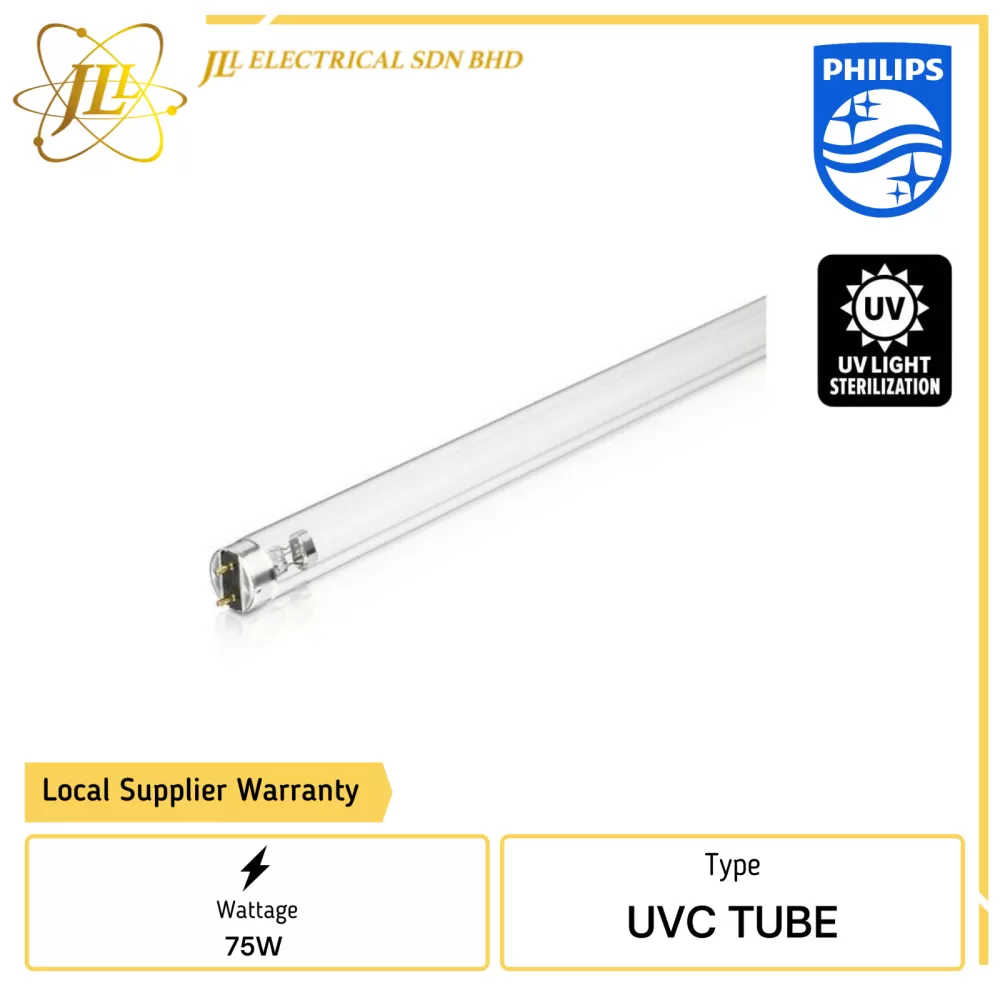 PHILIPS TUV T8 TLD 75W HO 2PIN 1213.6MM UVC GERMICIDAL DISINFECTION LAMP