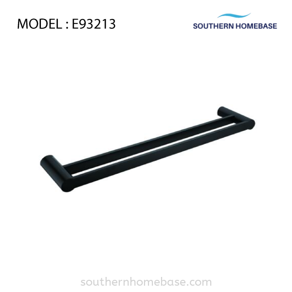 BATHROOM DOUBLE TOWEL BAR 30" BLACK ELITE E93213 Towel Bar Bathroom Johor Bahru (JB) Supplier, Supply | Southern Homebase Sdn Bhd