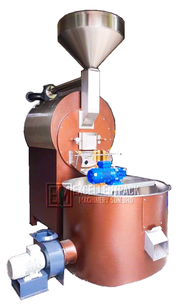 COFFEE ROASTER MACHINE WITH BEAN COOLING STATION MIXER / ROASTER / FRYER Melaka, Malaysia Supplier, Suppliers, Supply, Supplies | EXCELLENTPACK MACHINERY SDN BHD