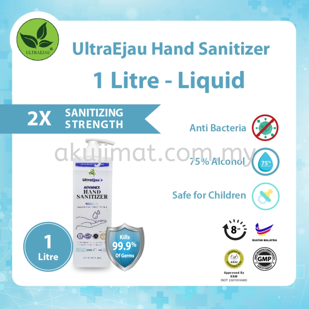 UltraEjau Hand Sanitizer 1 Liter - Liquid