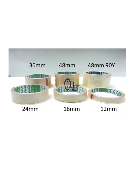 AAA OPP Tape Transparent 12mm 18mm 24mm 48mm 36mm AAA Packing Adhesives Malaysia, Perlis Supplier, Wholesaler, Supply, Supplies | OJC TRADING