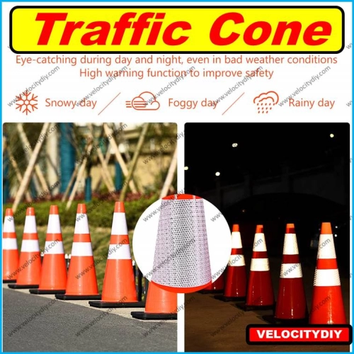 （安全路柱）30" PVC Safety Road Parking Cones Driving Construction Cones Tracffic Cone Road Cone