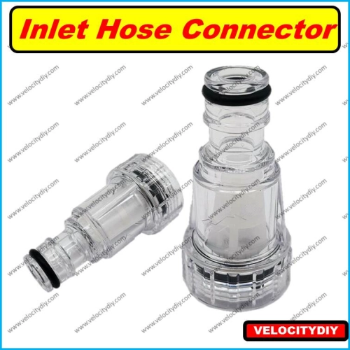 （清洁机过滤进水接头）High Pressure Washer Water Filter Connection Accessory 3/4" Inlet Nozzle with Quick Connector