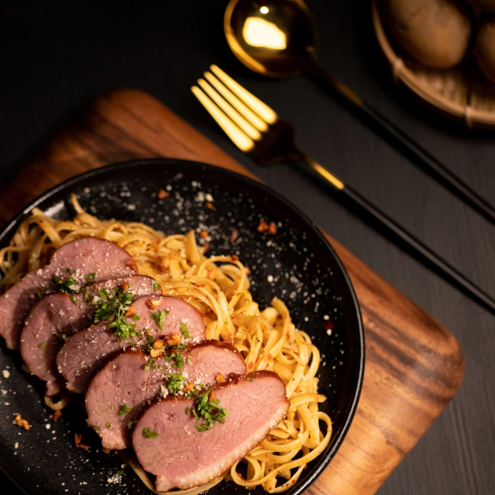 Smoked Duck ‘Balbal’ Aglio E Olio