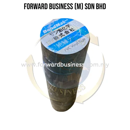 BondMat Black Wire Tape PVC Vinyl Tape Hight Quality Electric Wire Tape 10PCS x 18mm x 7 Yards PT-03 