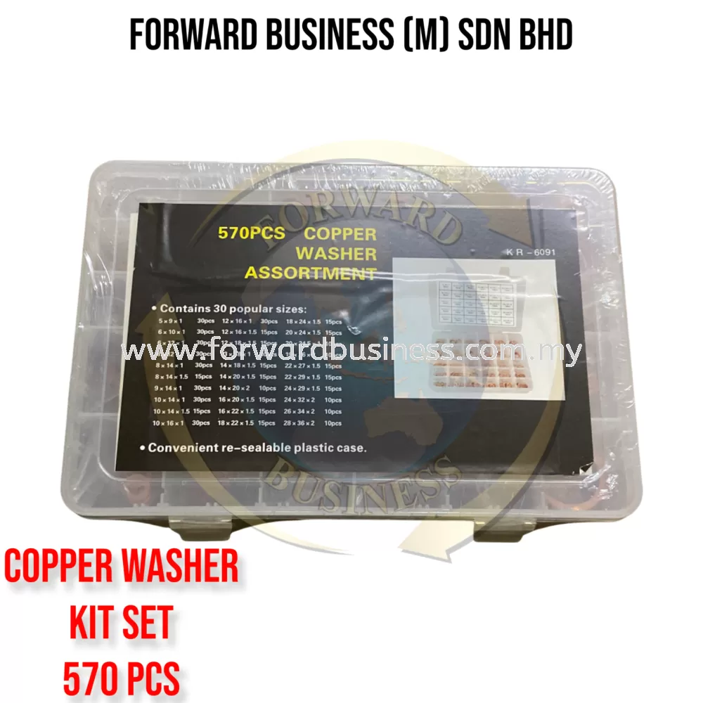 Copper Washer Kit Set (570 PCS)