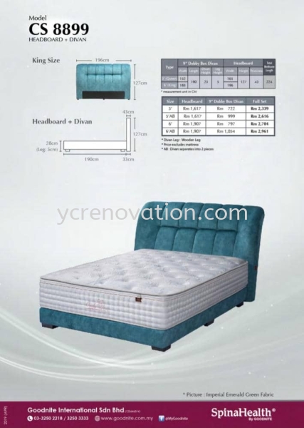 BEDFRAME CS8899 BEDFRAME COLLECTION ONLINE SALES Johor Bahru (JB), Kota Tinggi, Malaysia Services | Yi Cheng Furniture Interior Design