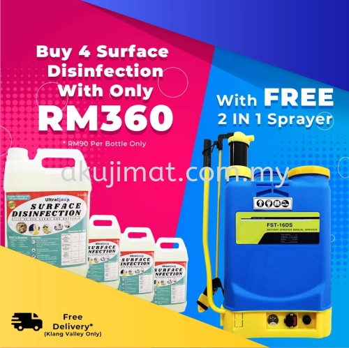 Purchase 8 of 5 Litre Surface Disinfection @ FREE Fogging Machine Heavy Duty