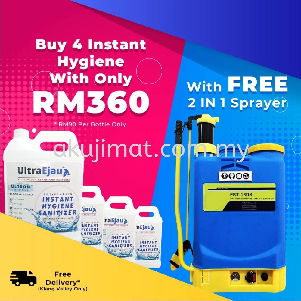 Purchase 4 of 5 Litre Instant Hygience @ Free Manual Pump Sprayer